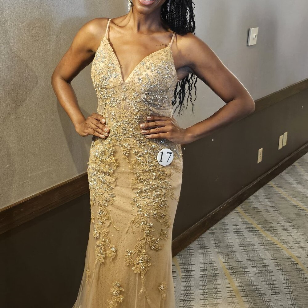 Jovani Gold Gown
